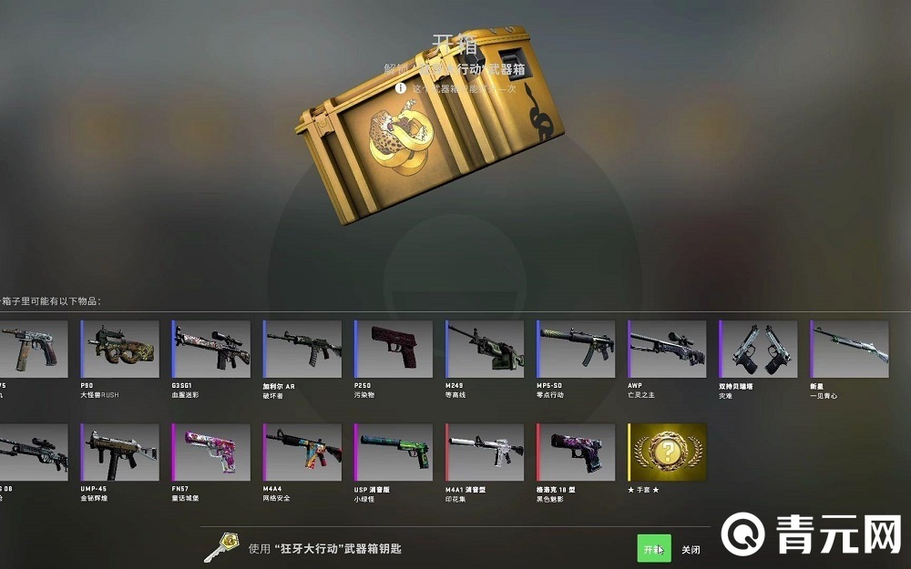 csgo开箱可获得稀有武器