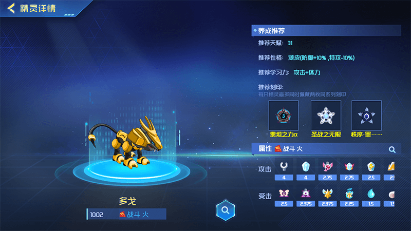 多戈恢复体力状态