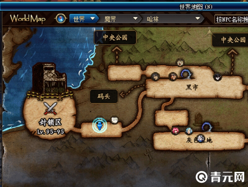 dnf新换装地图