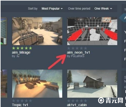 csgo在1v1地图和好友单挑
