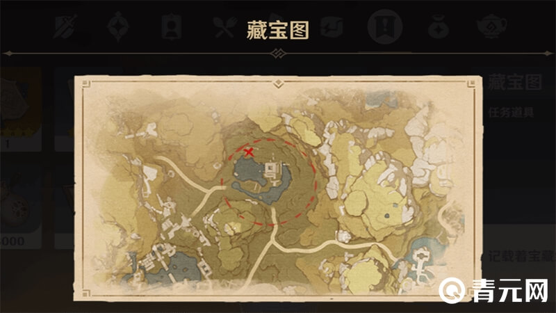藏宝图位置显示