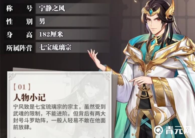 斗罗大陆武魂觉醒宁静之风个人介绍