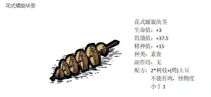 花式回旋块茎配方