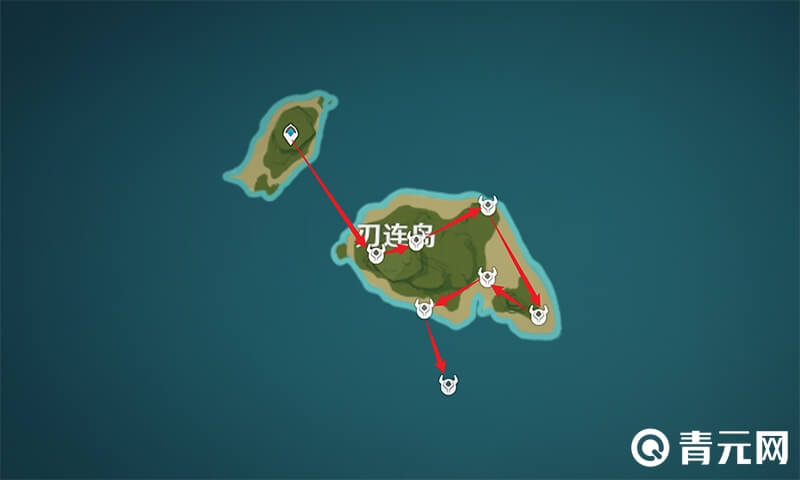 刃连岛海乱鬼位置