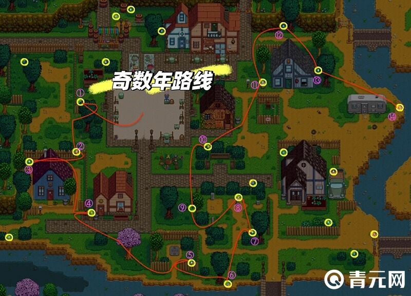 星露谷复活节彩蛋分布图