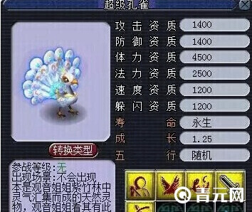 梦幻西游超级孔雀评测