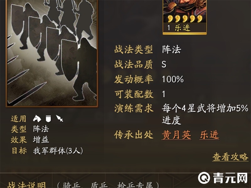 乐进战法类型