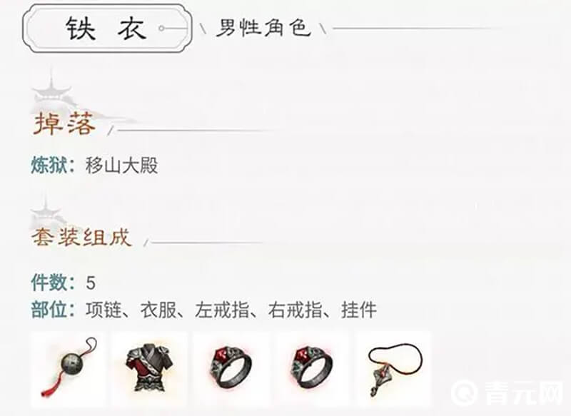 铁衣套装
