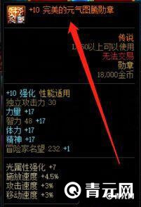dnf阿修罗完美的元气图腾勋章