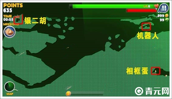 饥饿鲨进化机器人位置图