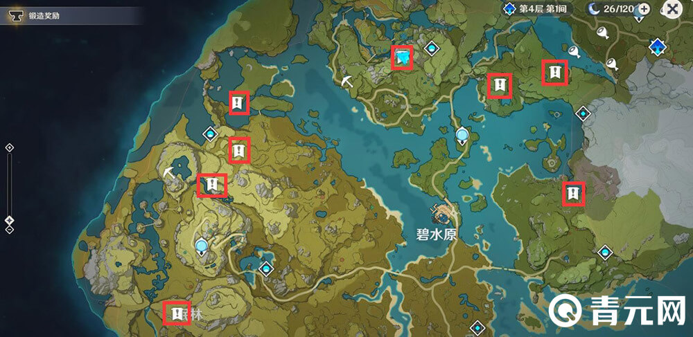 璃月地灵龛钥匙分布图
