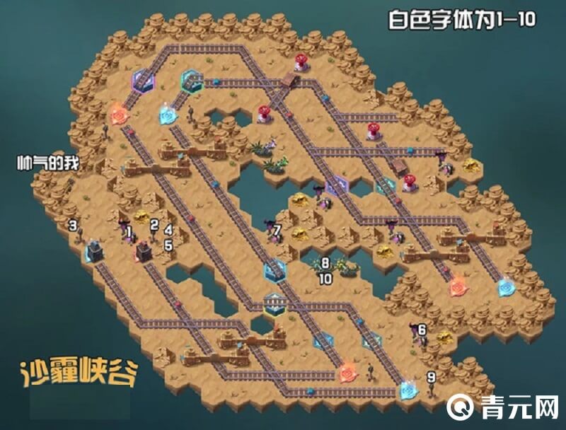 沙霾峡谷通过路线