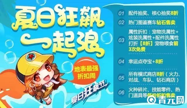 天天飞车夏日狂飙活动一览