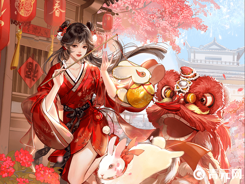 率土之滨舞狮迎春活动