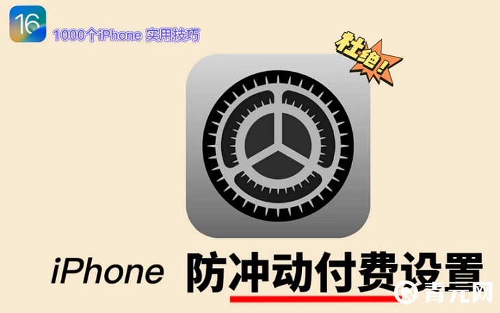 苹果可以设置防冲动付费