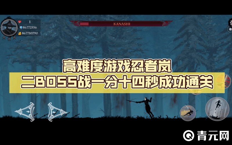 忍者岚2使用神器挑战boss成功