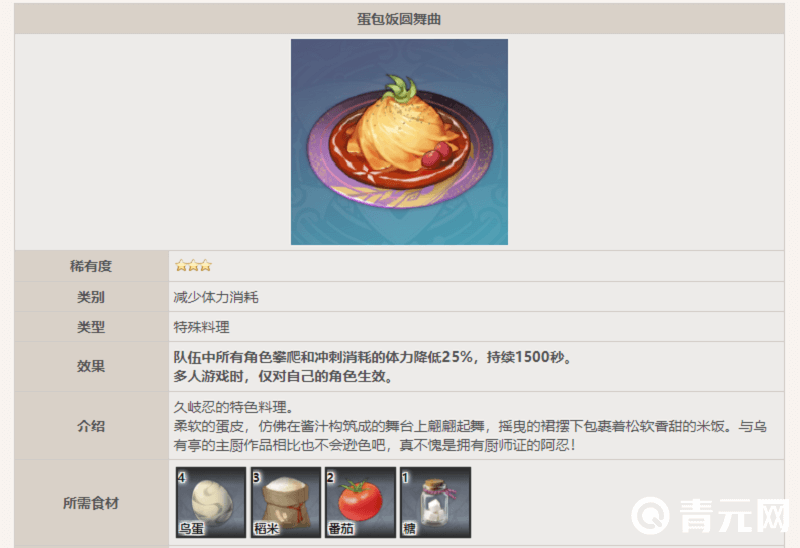 蛋包饭圆舞曲的食谱