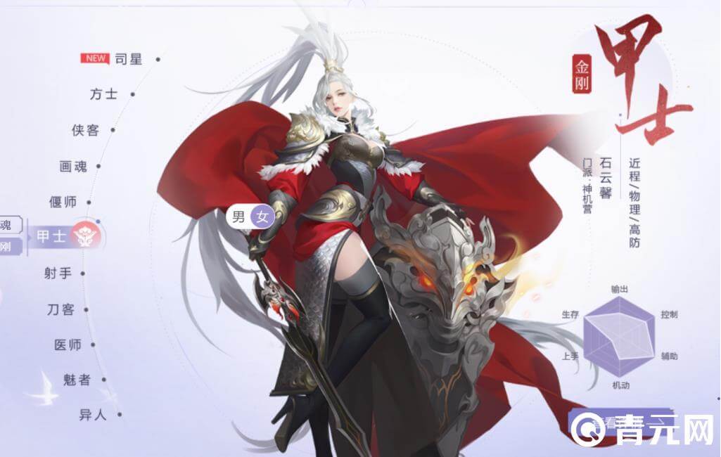 近战物理职业甲士
