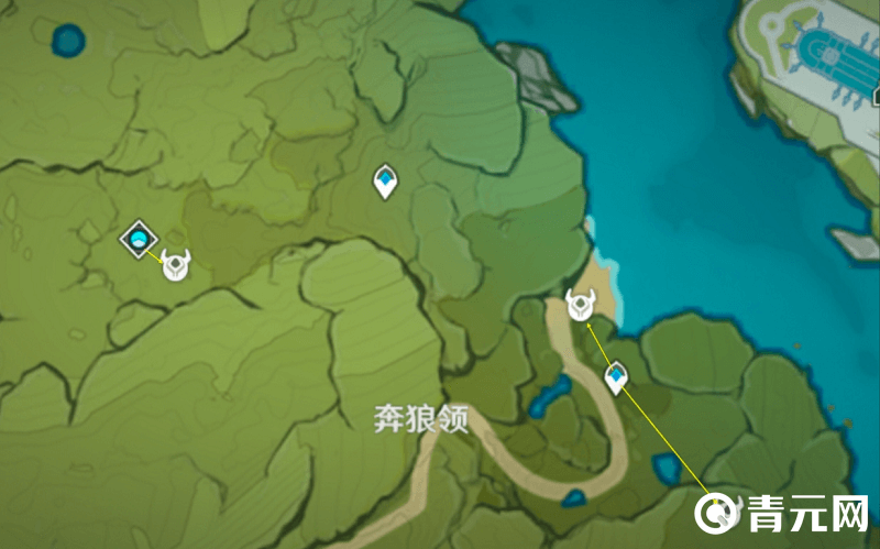 蒙德城旁边的丘丘萨满刷新点