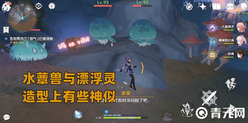 和水蕈兽相似的飘浮灵