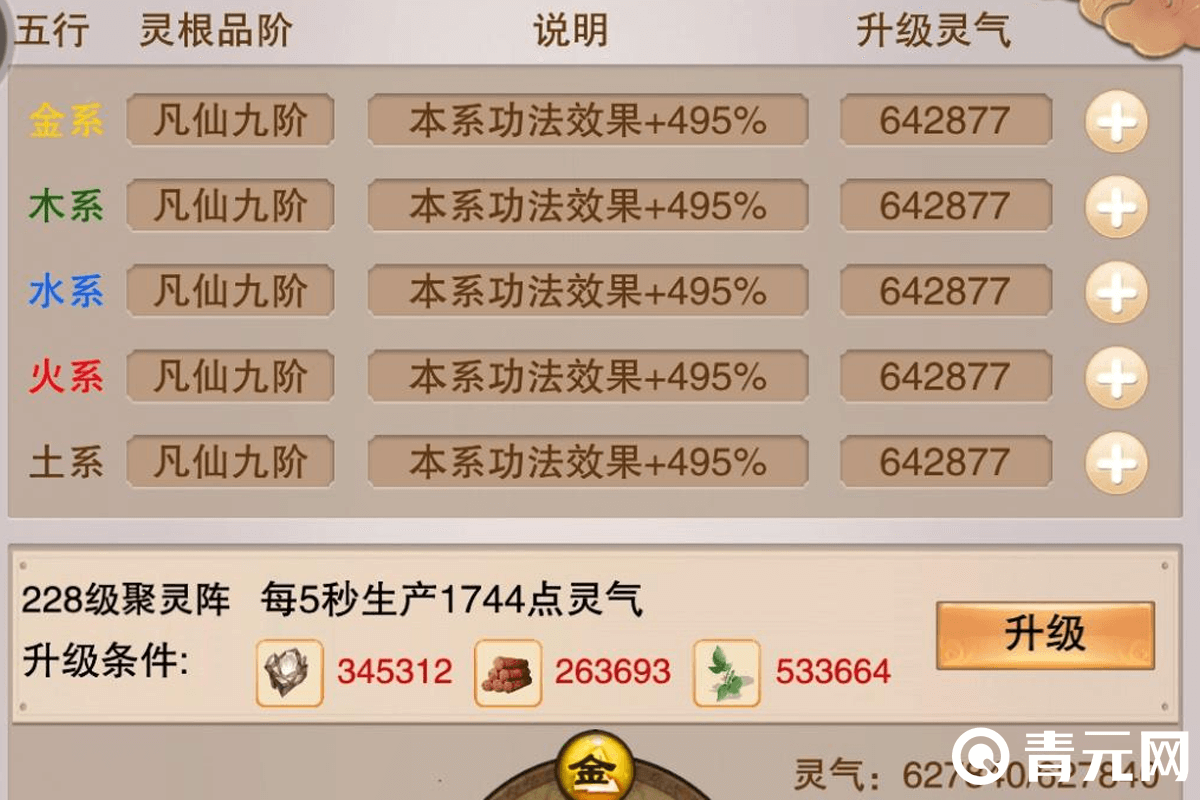 修真灵根品阶升级条件