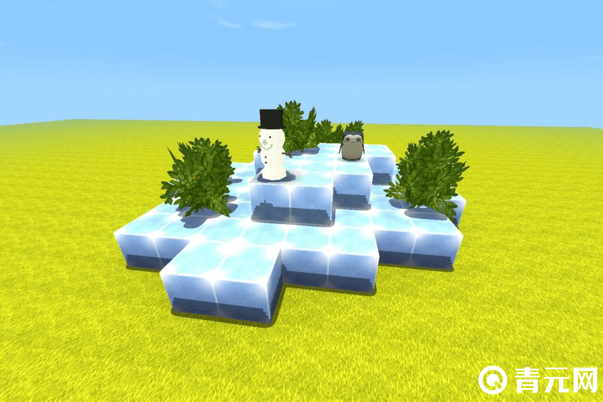 3D迷你世界雪人帽子装饰流程