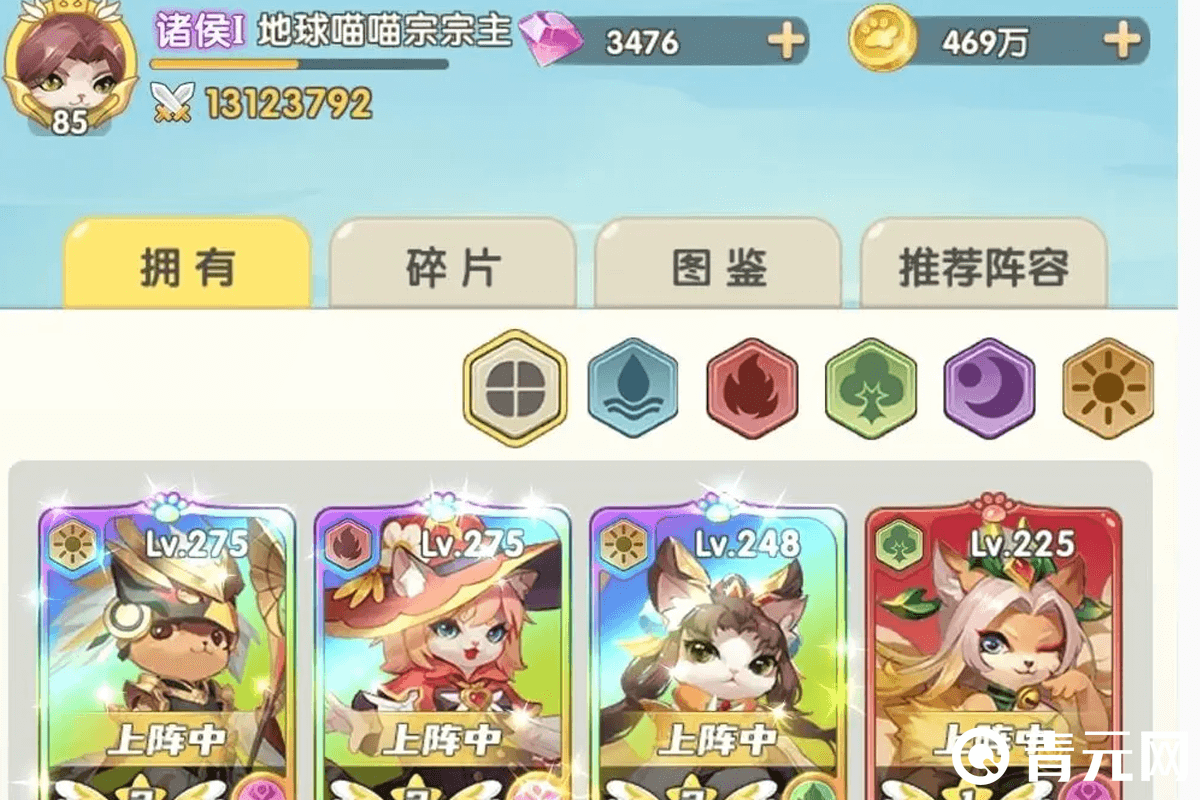 猫咪大陆玩家高等级图鉴