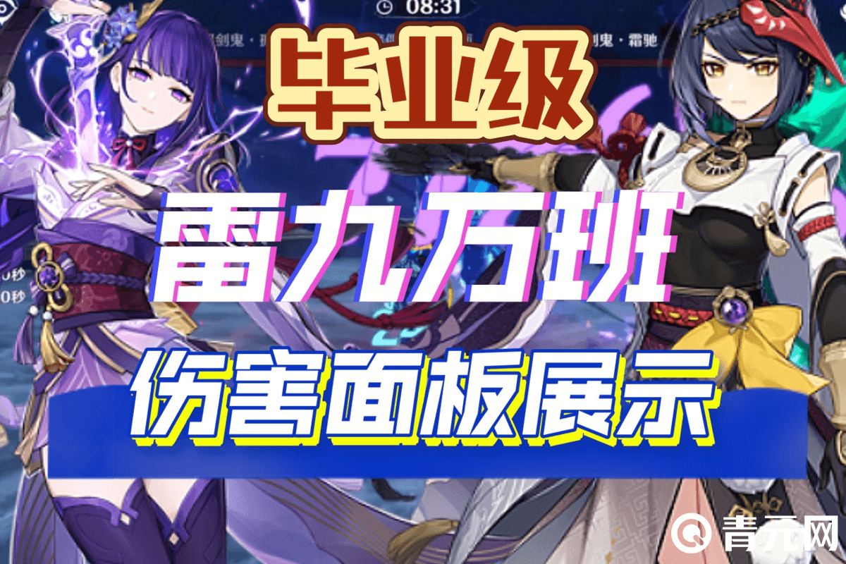 雷九万班毕业伤害面板展示