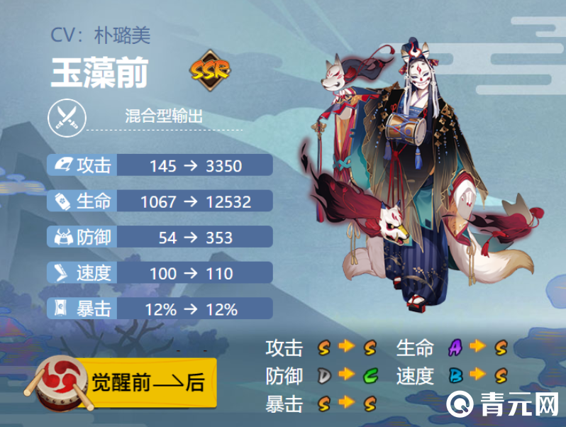 阴阳师SSR六星角色玉藻前